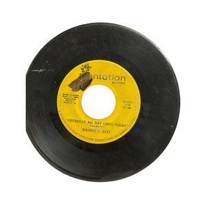 Vintage 7” 45 RPM vinyl record Jeanne C. Riley Harper Valley PTA yesterday all d